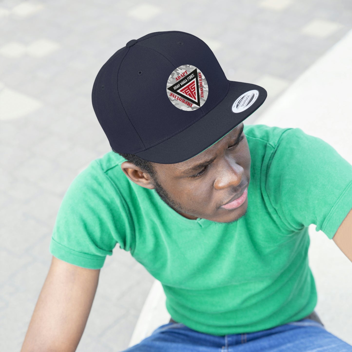 Krav Maga Force Unisex Flat Bill Hat