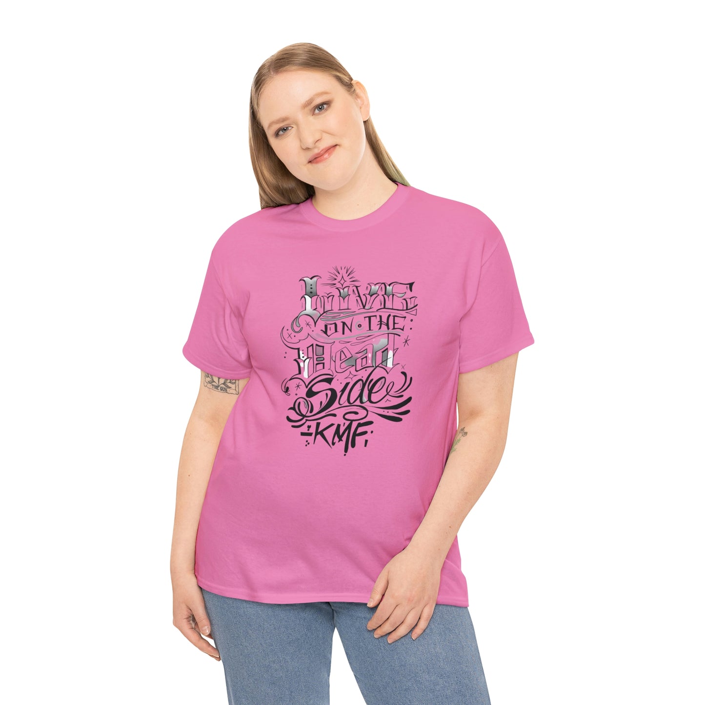 Krav Maga Force ( Live on the Dead side ) Unisex Heavy Cotton Tee