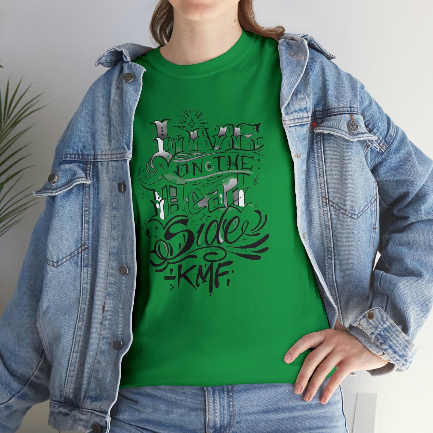 Krav Maga Force ( Live on the Dead side ) Unisex Heavy Cotton Tee