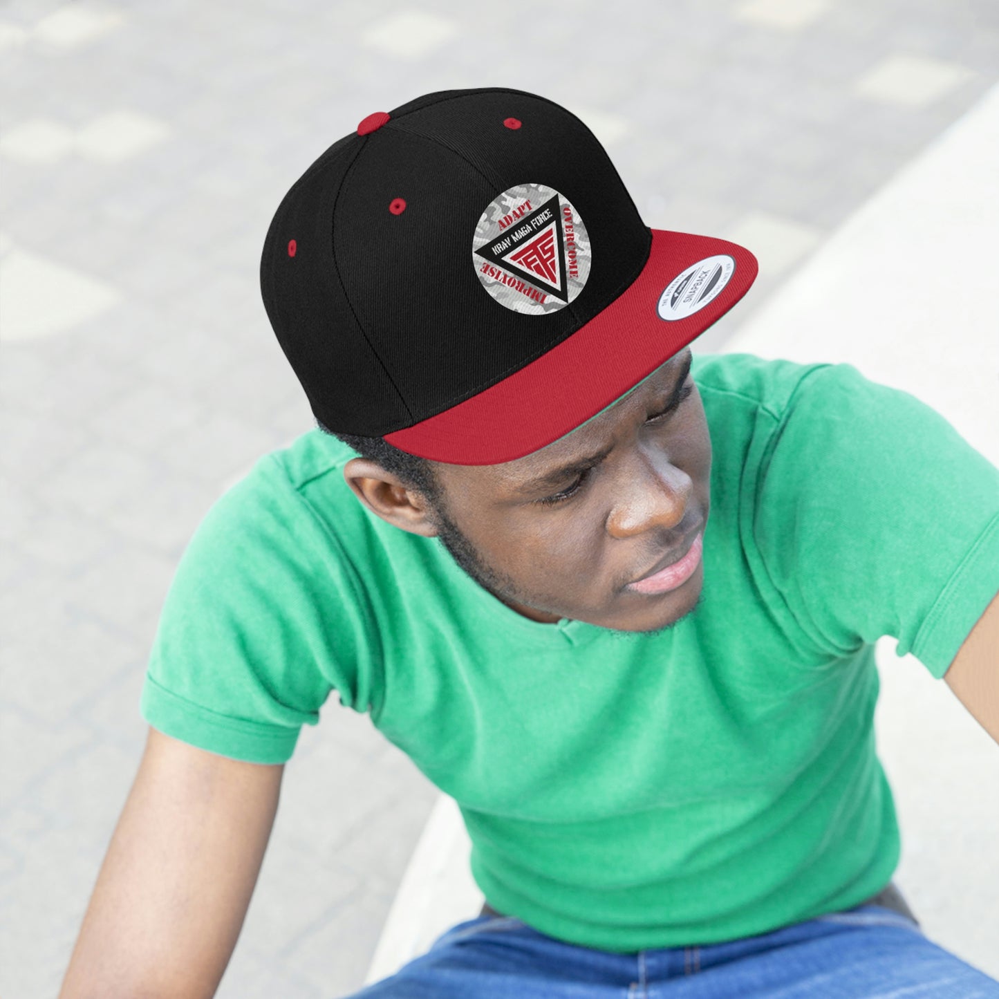 Krav Maga Force Unisex Flat Bill Hat