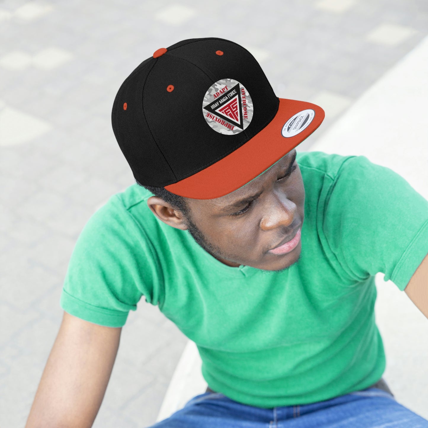Krav Maga Force Unisex Flat Bill Hat