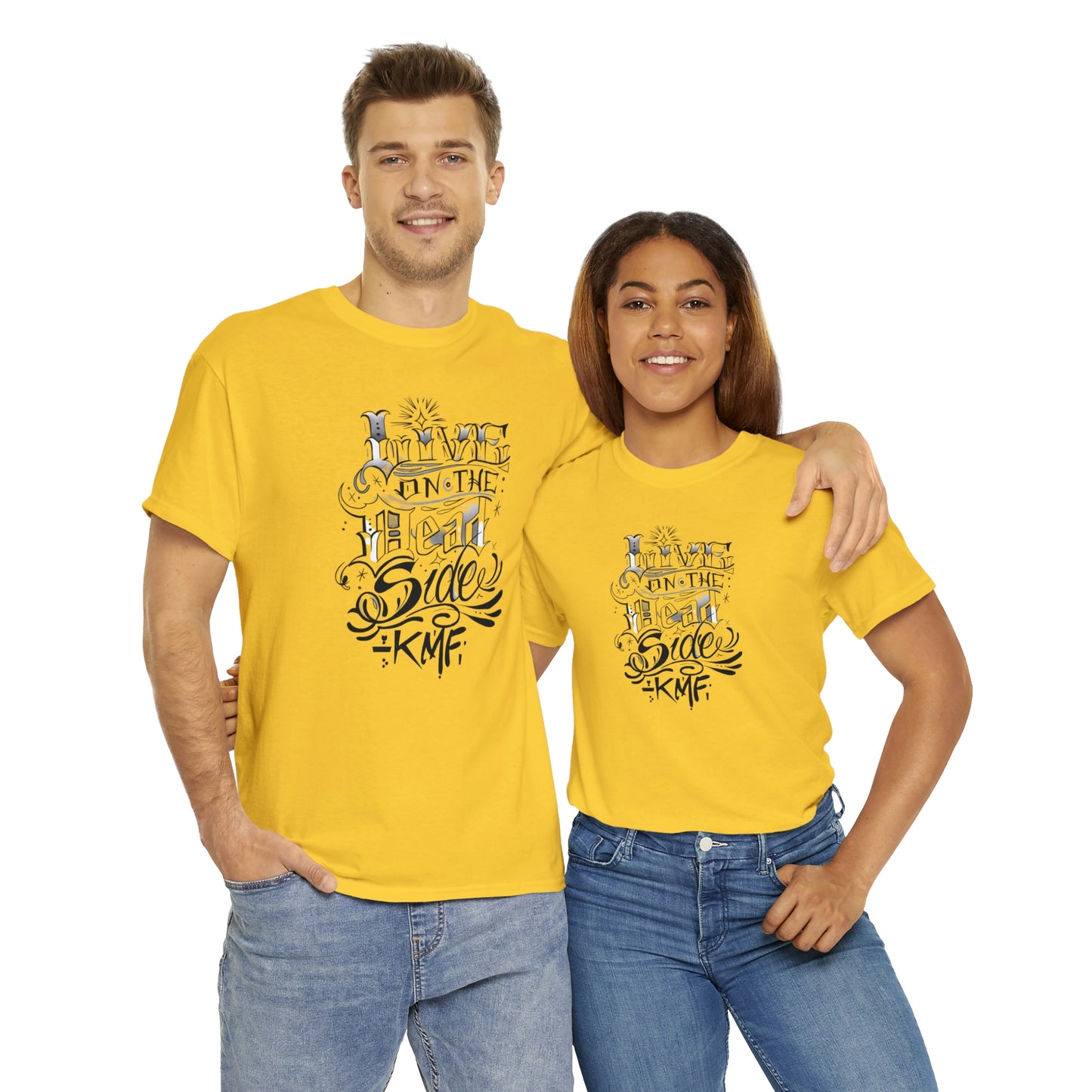 Krav Maga Force ( Live on the Dead side ) Unisex Heavy Cotton Tee