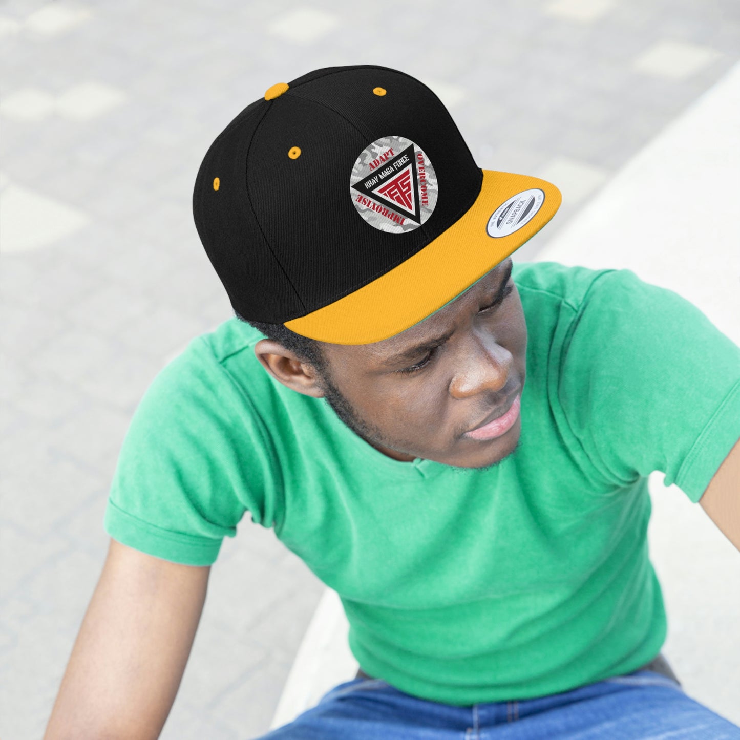 Krav Maga Force Unisex Flat Bill Hat