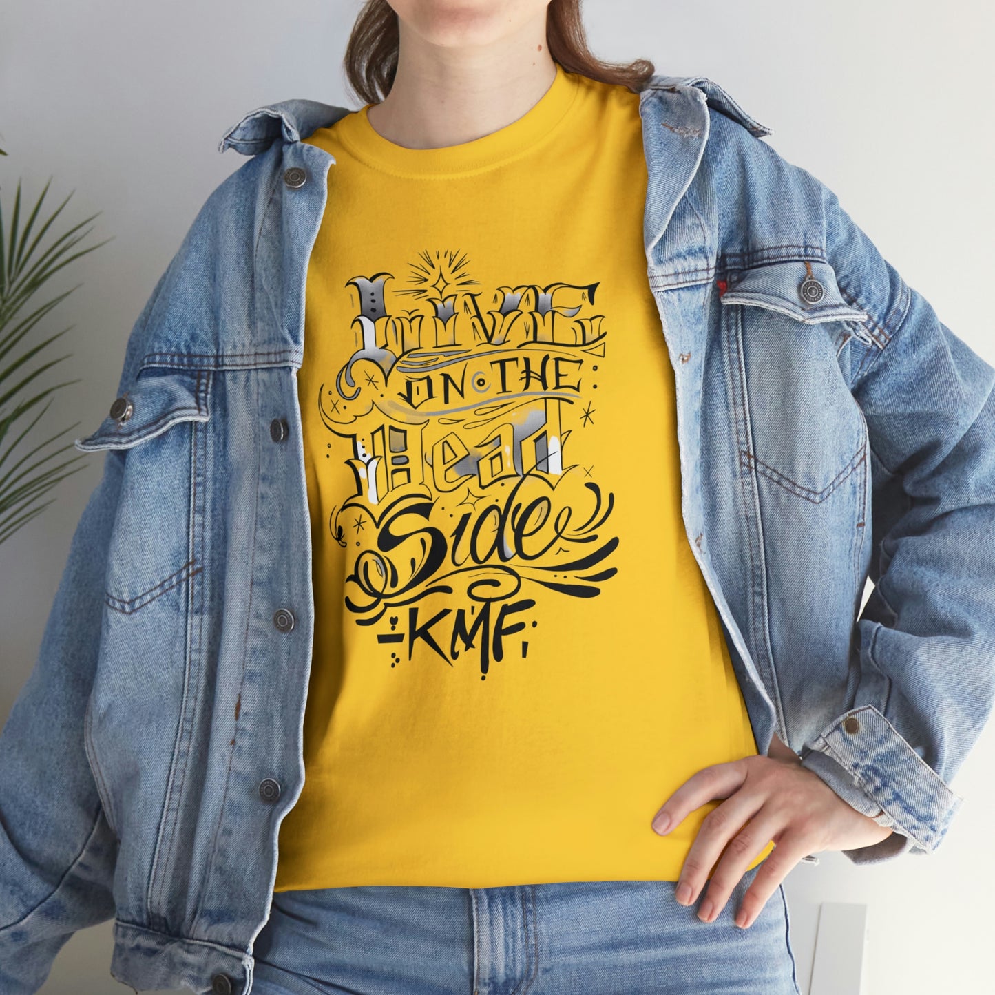 Krav Maga Force ( Live on the Dead side ) Unisex Heavy Cotton Tee