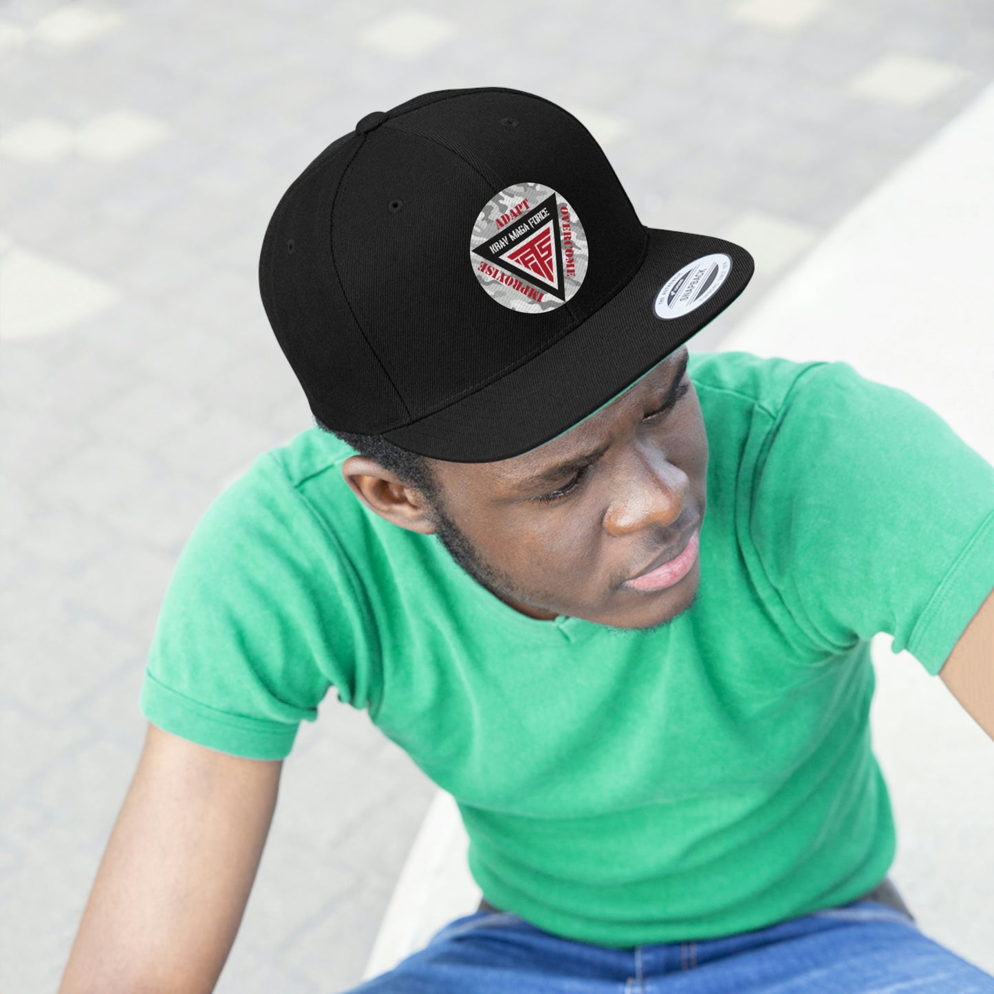 Krav Maga Force Unisex Flat Bill Hat