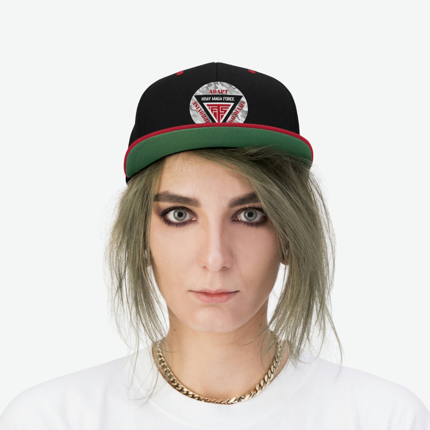 Krav Maga Force Unisex Flat Bill Hat