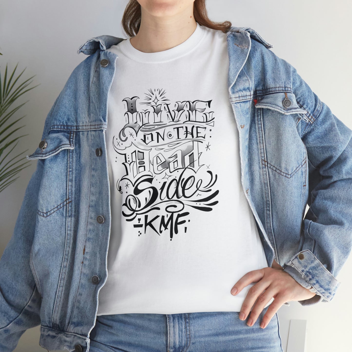 Krav Maga Force ( Live on the Dead side ) Unisex Heavy Cotton Tee