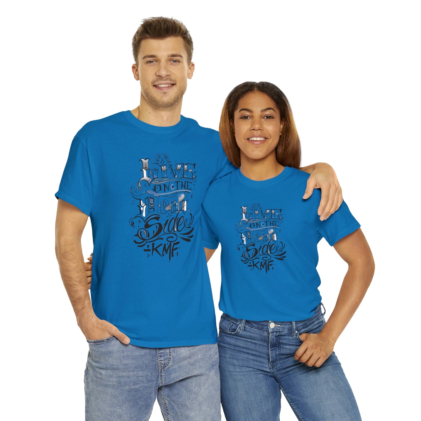 Krav Maga Force ( Live on the Dead side ) Unisex Heavy Cotton Tee