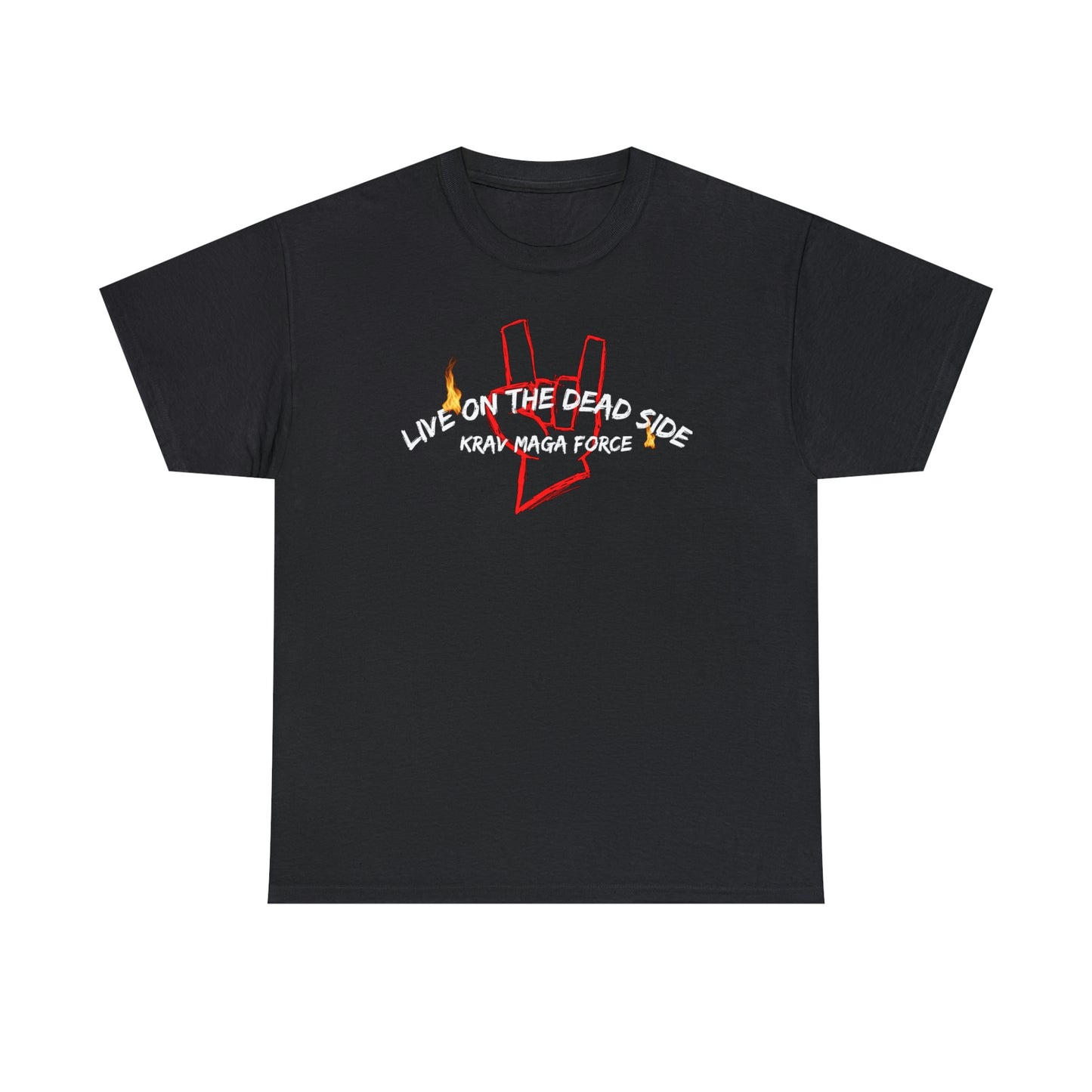 Krav Maga Force ( Live on the Dead side ) Unisex Heavy Cotton Tee