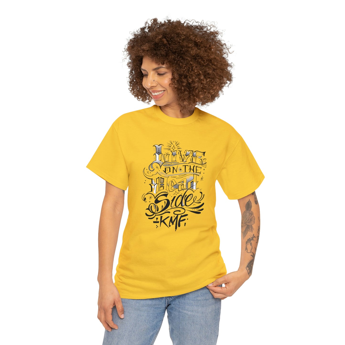 Krav Maga Force ( Live on the Dead side ) Unisex Heavy Cotton Tee