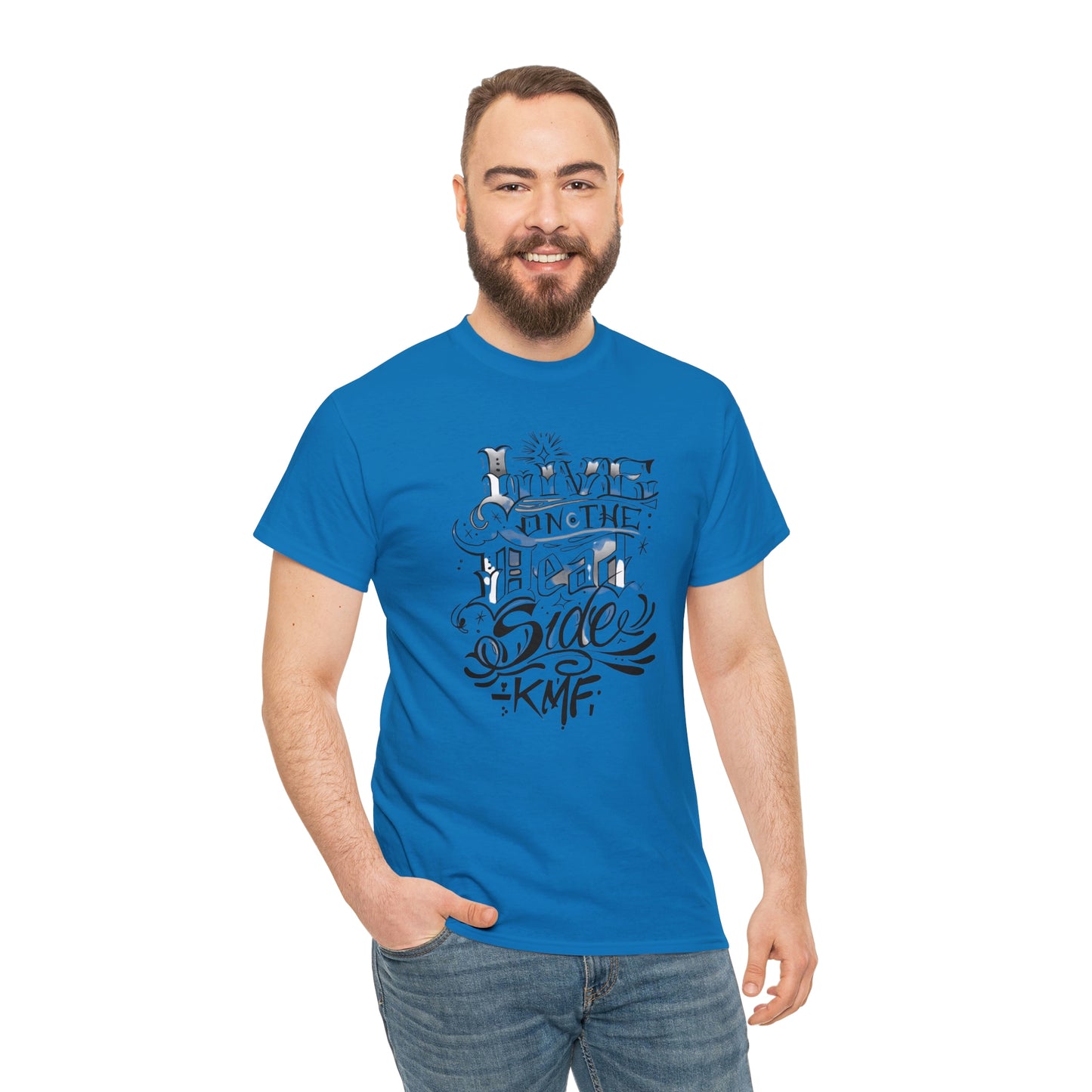 Krav Maga Force ( Live on the Dead side ) Unisex Heavy Cotton Tee