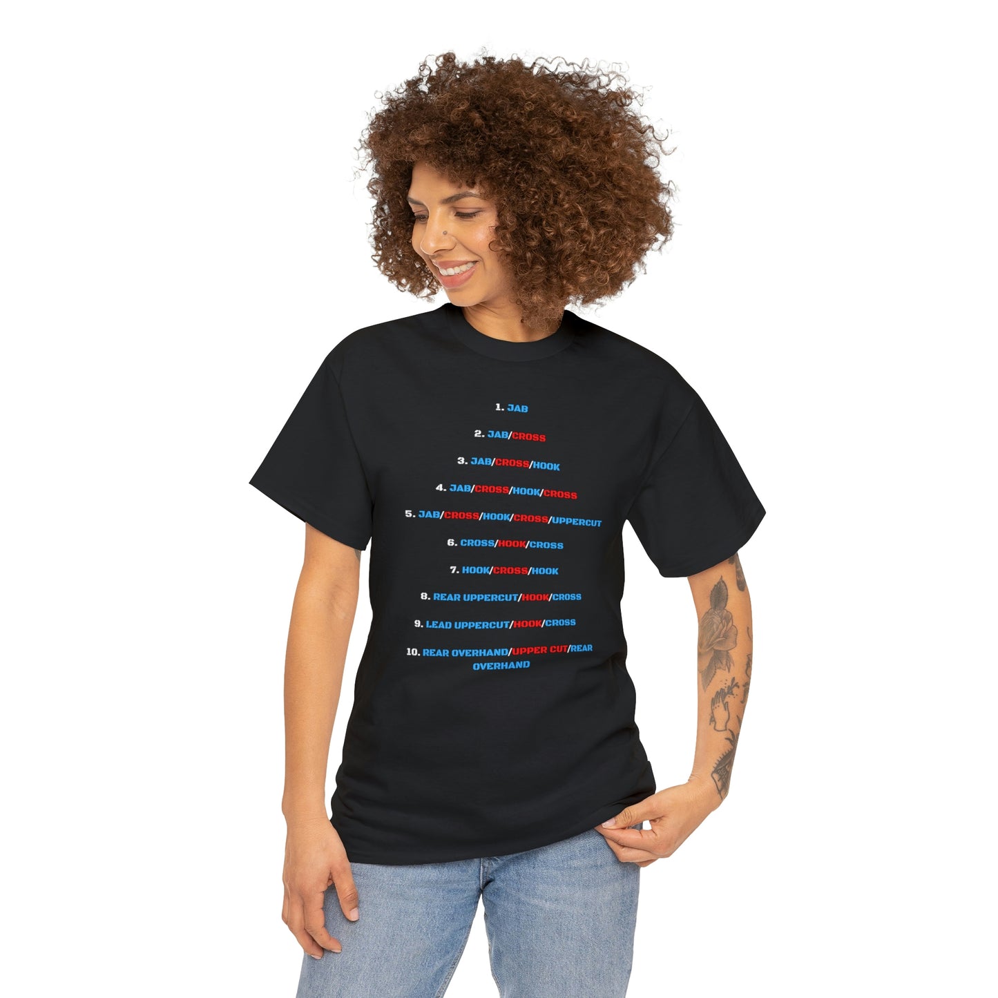 Krav Maga Force ( combo number system ) Unisex Heavy Cotton Tee