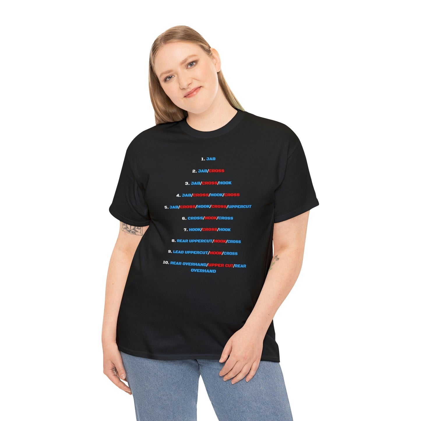 Krav Maga Force ( combo number system ) Unisex Heavy Cotton Tee