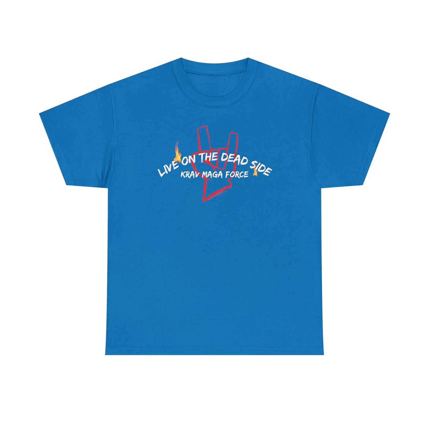 Krav Maga Force ( Live on the Dead side ) Unisex Heavy Cotton Tee