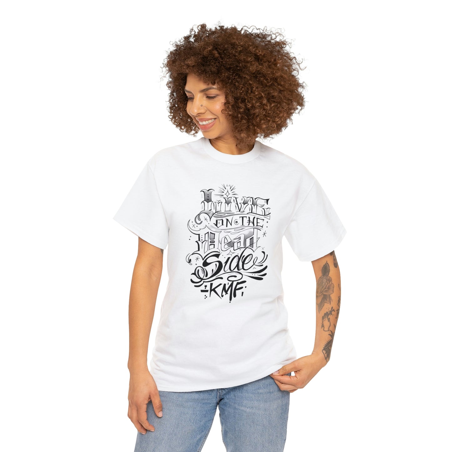 Krav Maga Force ( Live on the Dead side ) Unisex Heavy Cotton Tee