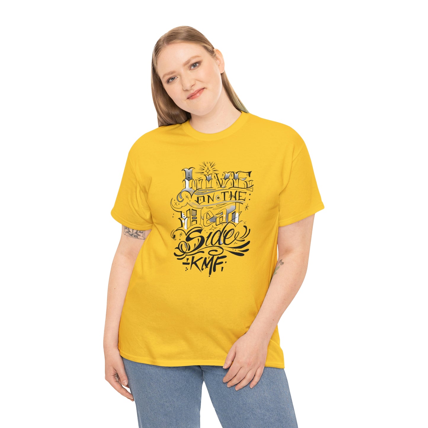 Krav Maga Force ( Live on the Dead side ) Unisex Heavy Cotton Tee