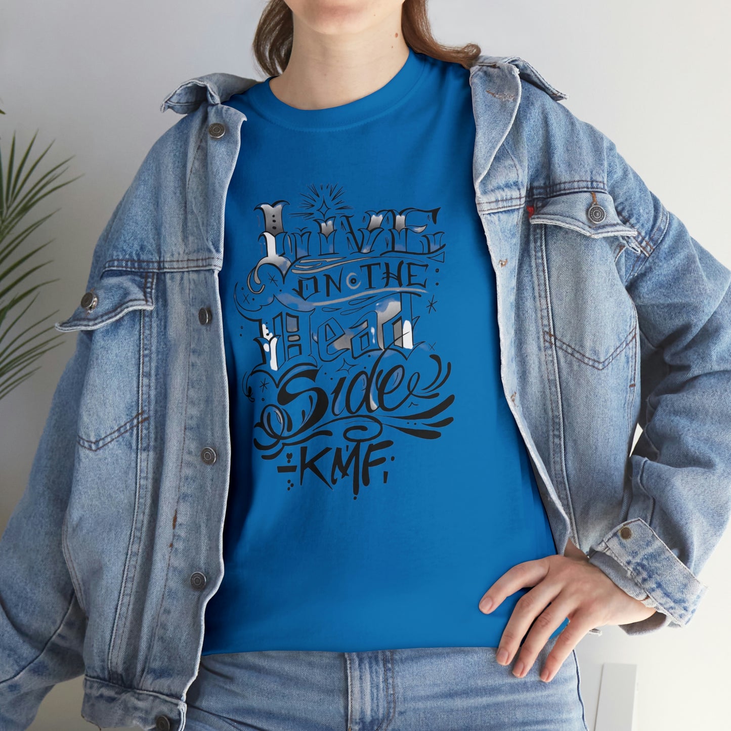 Krav Maga Force ( Live on the Dead side ) Unisex Heavy Cotton Tee