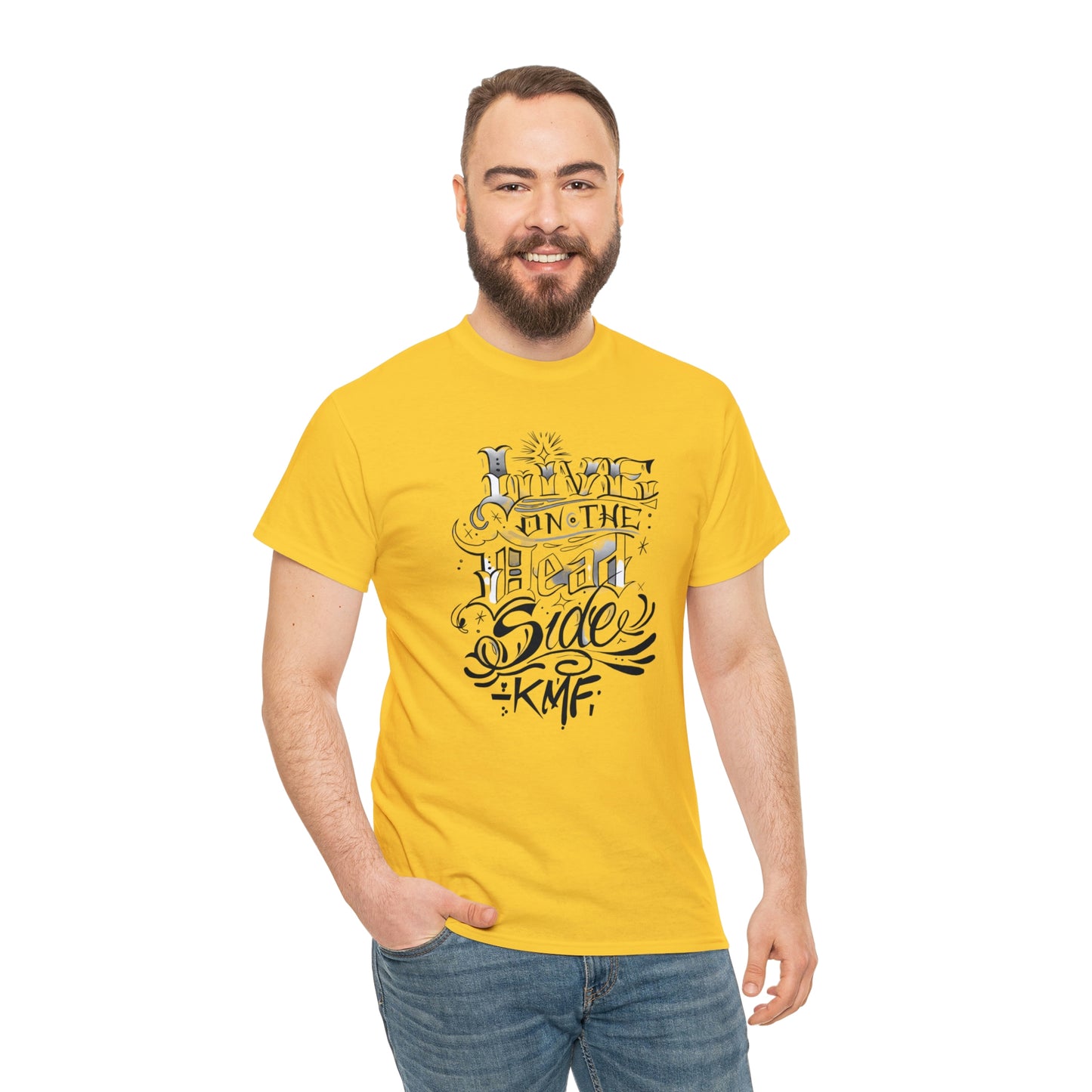 Krav Maga Force ( Live on the Dead side ) Unisex Heavy Cotton Tee