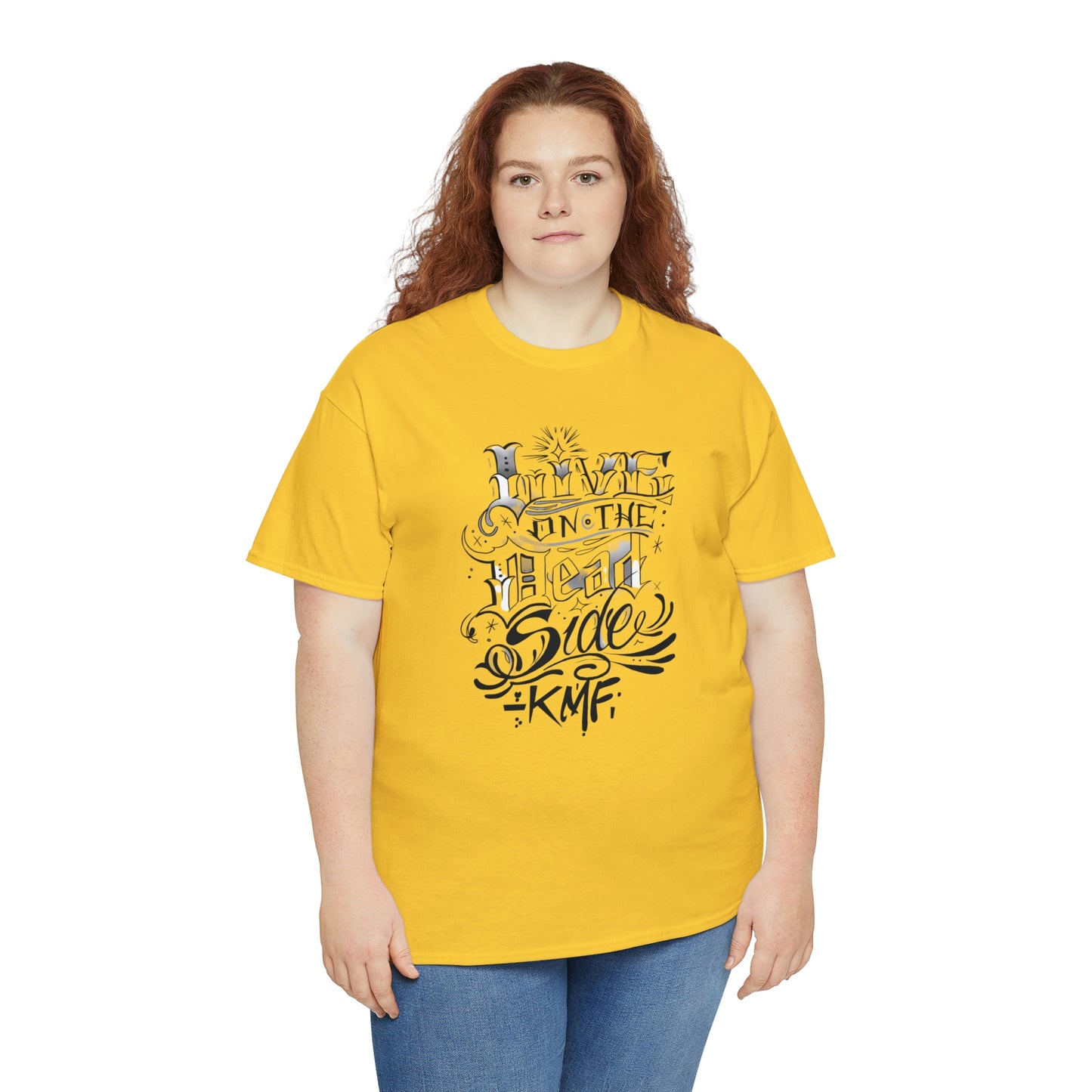 Krav Maga Force ( Live on the Dead side ) Unisex Heavy Cotton Tee