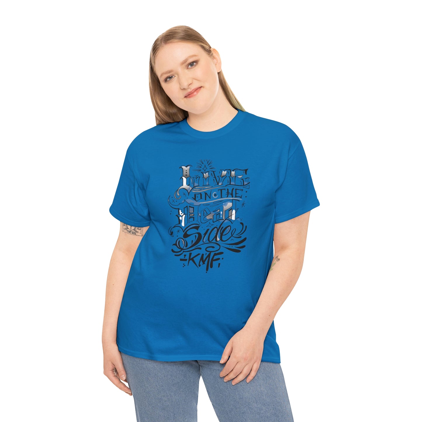 Krav Maga Force ( Live on the Dead side ) Unisex Heavy Cotton Tee