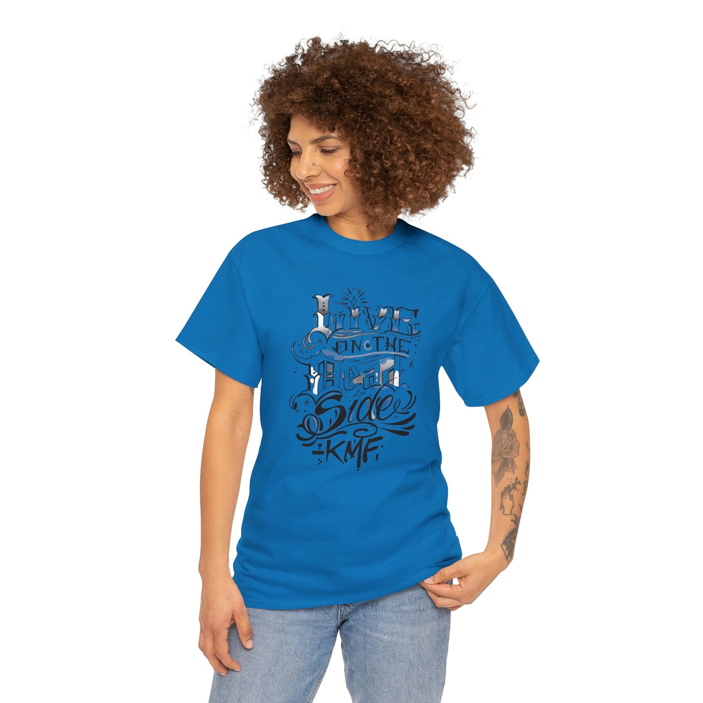 Krav Maga Force ( Live on the Dead side ) Unisex Heavy Cotton Tee