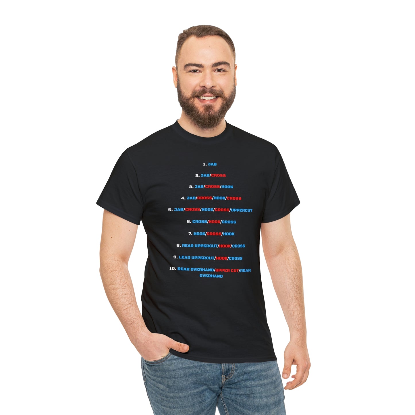 Krav Maga Force ( combo number system ) Unisex Heavy Cotton Tee
