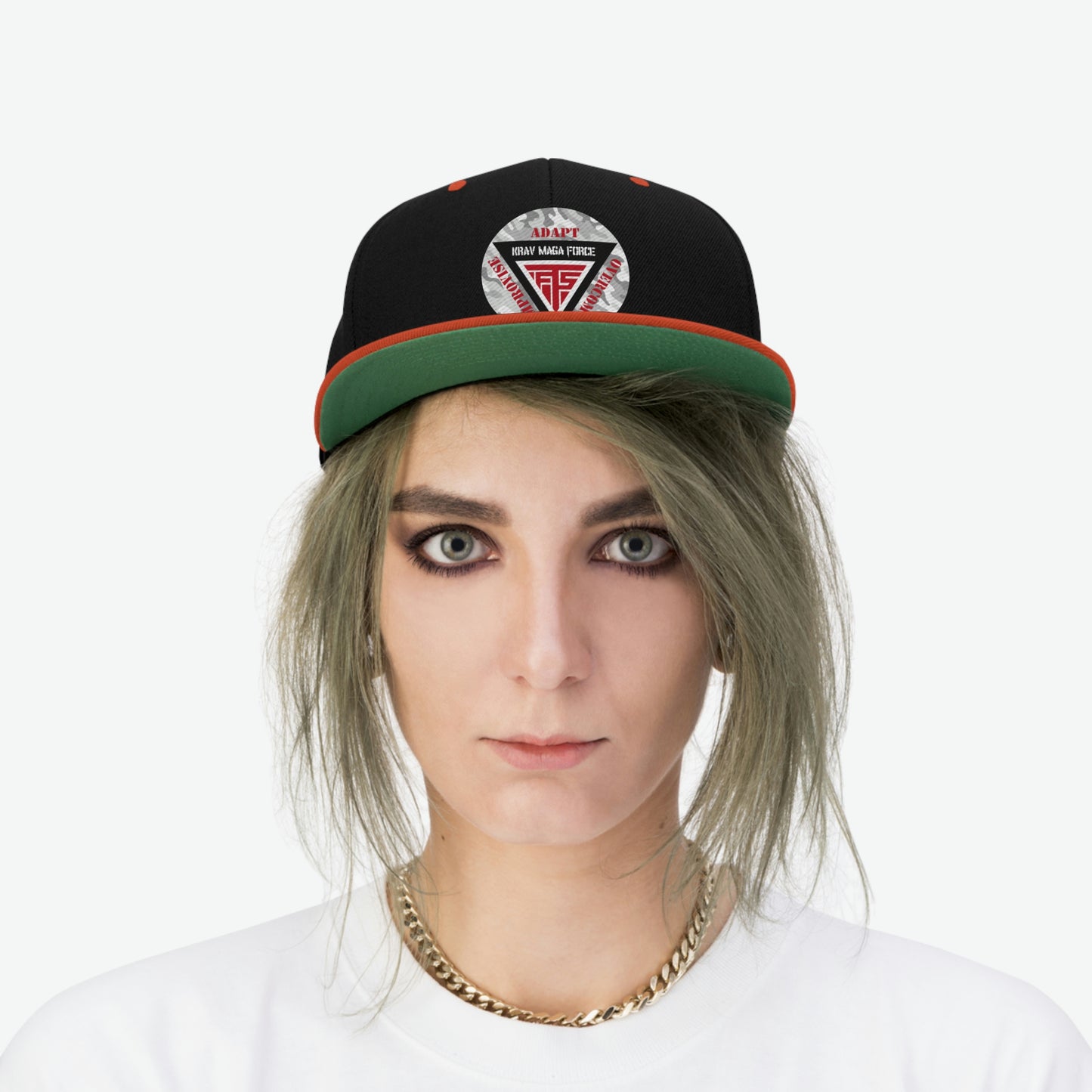 Krav Maga Force Unisex Flat Bill Hat