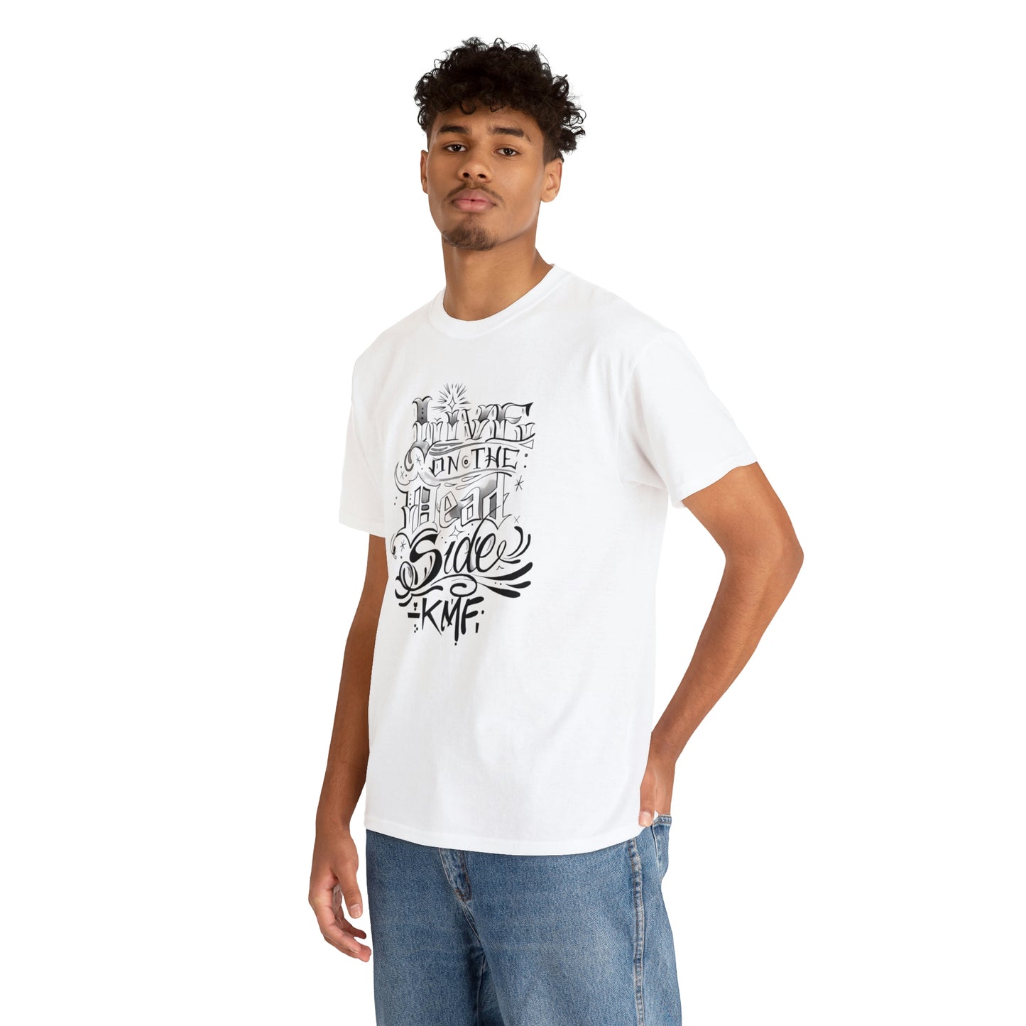 Krav Maga Force ( Live on the Dead side ) Unisex Heavy Cotton Tee
