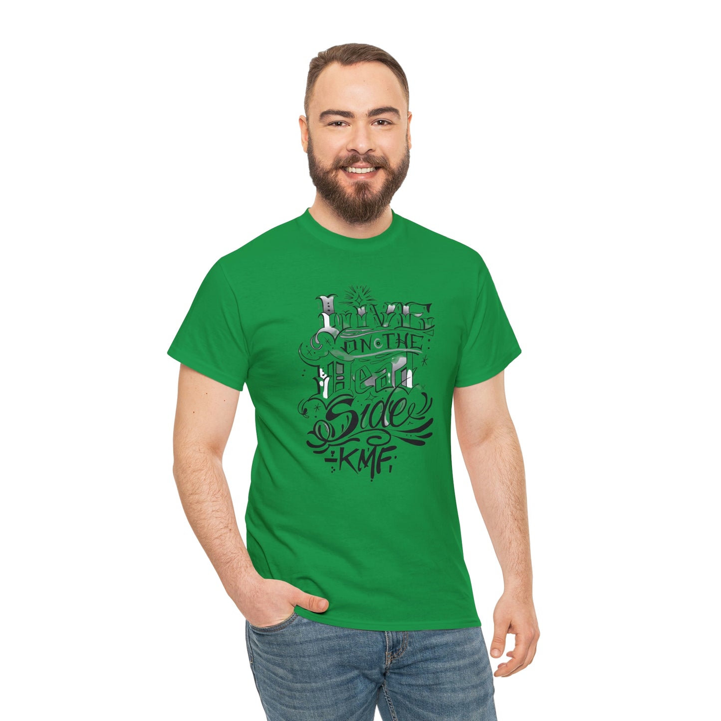 Krav Maga Force ( Live on the Dead side ) Unisex Heavy Cotton Tee