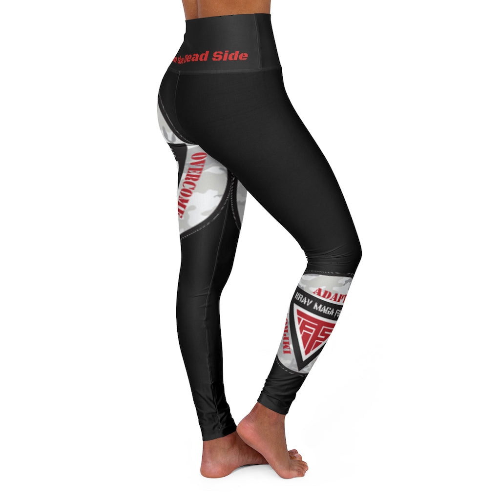 Krav Maga Force ( live on Dead Side ) High Waisted Yoga Leggings