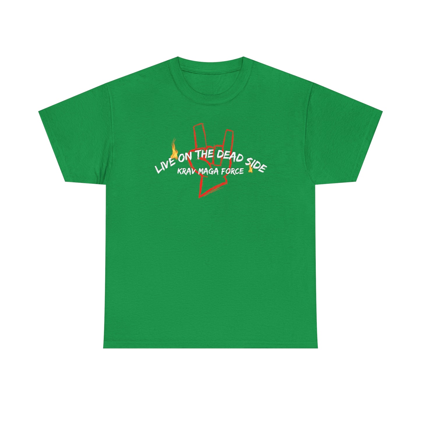 Krav Maga Force ( Live on the Dead side ) Unisex Heavy Cotton Tee