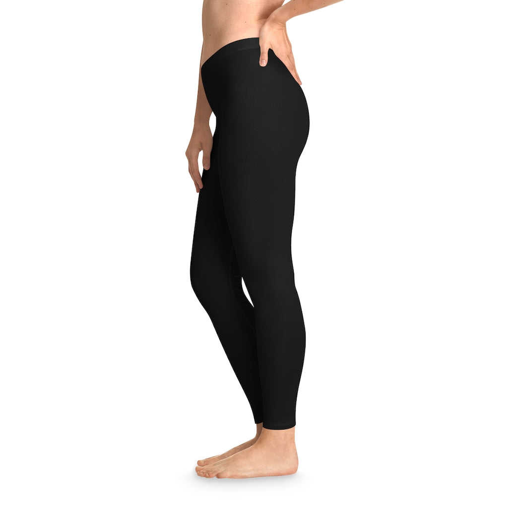 RGFT womens fitness leggings size M black stretch skinny solid