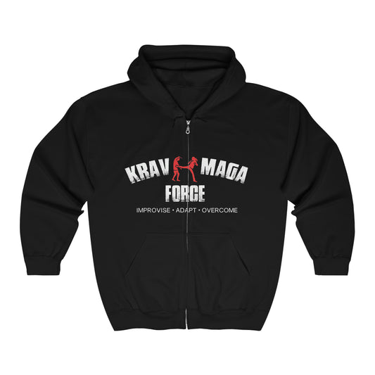 Krav Maga Force Unisex Heavy Blend™ Full Zip Hooded Sweatshirt